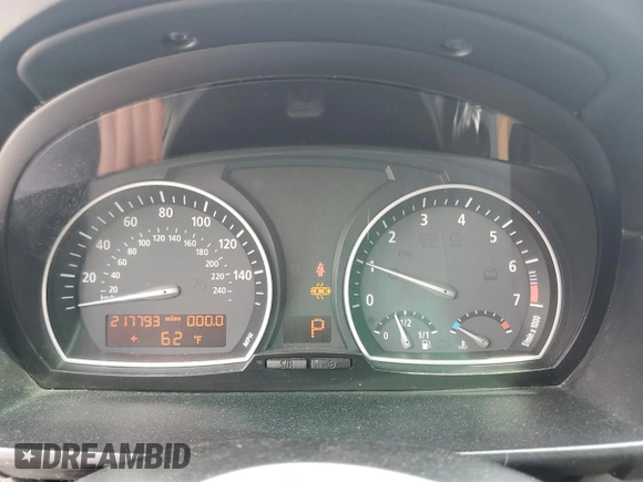 2006 BMW X3 3.0i with VIN WBXPA93486WG81891, listed as a Copart auction lot 52623155 with 217,793 mi miles and Salvage Title. Bid and sale history available at carsss.com. Image 9.