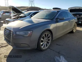 2013 Audi A5 Premium Plus with VIN WAURFAFRXDA080843, listed as a Copart auction lot 84456884 with 118,900 mi miles and Salvage title. Bid and sale history available at DreamBid. Image 1.