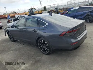 2023 Honda Accord Touring with VIN 1HGCY2F83PA013961, listed as a Copart auction lot 58853475 with 18,575 mi miles and Salvage title. Bid and sale history available at DreamBid. Image 2.
