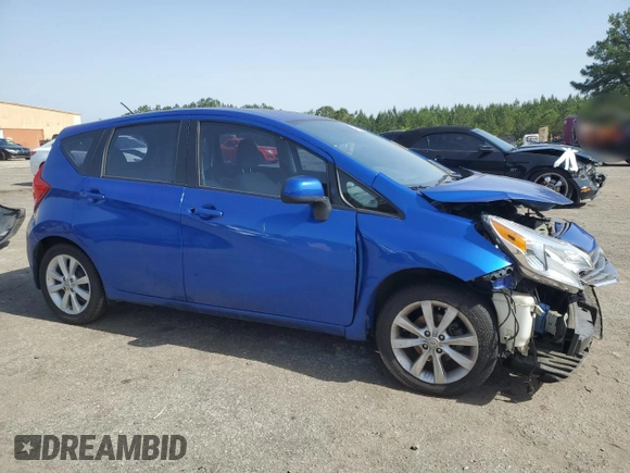 2014 Nissan Note SV with VIN 3N1CE2CP4EL354006, listed as a Copart auction lot 57035015 with Not provided miles and Salvage title. Bid and sale history available at DreamBid. Image 4.