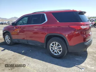 2018 Chevrolet Traverse LT Cloth with VIN 1GNERGKW6JJ242459, listed as a Copart auction lot 58420105 with 98,586 mi miles and Salvage title. Bid and sale history available at DreamBid. Image 2.