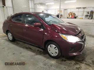 2021 Mitsubishi Mirage ES with VIN ML32FUFJ9MHF01299, listed as a Copart auction lot 57794835 with 85,816 mi miles and Salvage title. Bid and sale history available at DreamBid. Image 4.