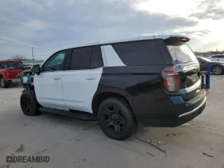 2023 Chevrolet Tahoe Commercial with VIN 1GNSCLED9PR429678, listed as a Copart auction lot 41822665 with 0 mi miles and Salvage Title. Bid and sale history available at carsss.com. Image 2.