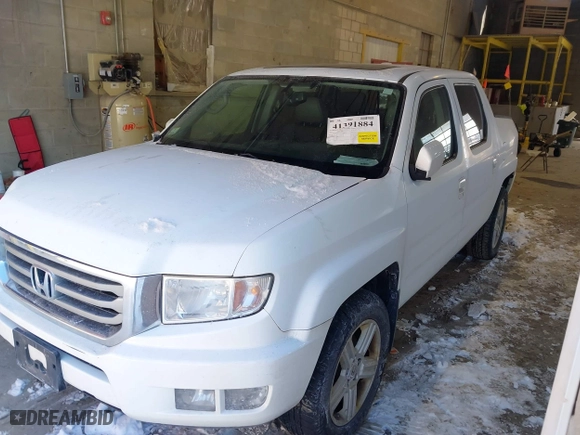 2014 Honda Ridgeline RTL with VIN 5FPYK1F55EB012490, listed as a IAAI auction lot 41391884 with 130,121 mi miles. Bid and sale history available at carsss.com. Image 17.