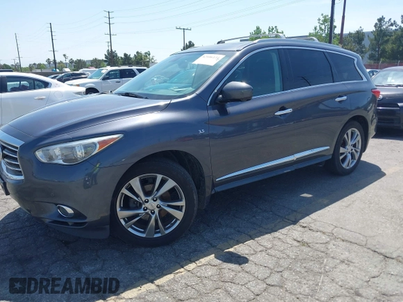 2014 Infiniti QX60 with VIN 5N1AL0MNXEC524906, listed as a IAAI auction lot 42106134 with 109,280 mi miles. Bid and sale history available at carsss.com. Image 17.