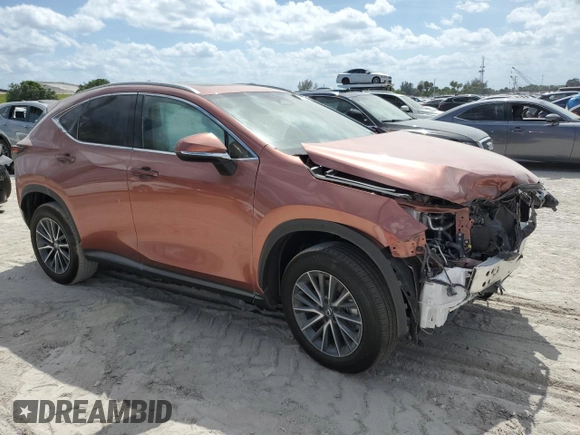 2025 Lexus NX 350 Premium with VIN 2T2GGCEZ6SC076703, listed as a Copart auction lot 54664795 with 4,188 mi miles and Salvage title. Bid and sale history available at DreamBid. Image 4.