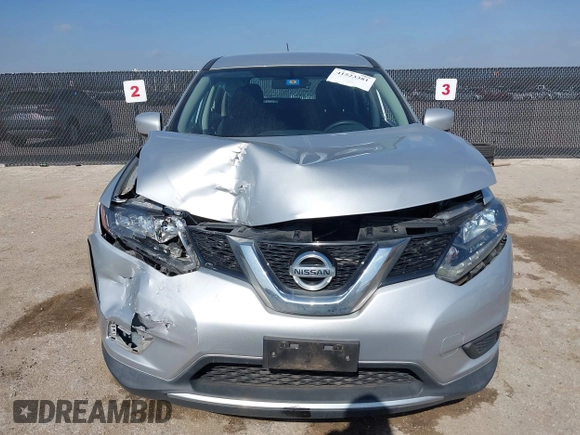 2016 Nissan Rogue SV with VIN KNMAT2MV6GP606255, listed as a IAAI auction lot 41523381 with Not Provided miles and . Bid and sale history available at carsss.com. Image 12.