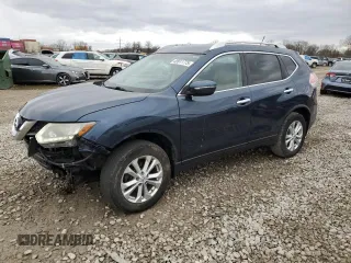 2015 Nissan Rogue SV with VIN KNMAT2MV7FP552110, listed as a Copart auction lot 49911775 with 114,359 mi miles and Salvage Title. Bid and sale history available at carsss.com. Image 1.