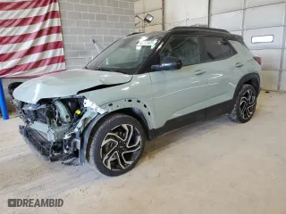 2024 Chevrolet TrailBlazer RS with VIN KL79MTSL4RB080180, listed as a Copart auction lot 48212405 with 32,771 mi miles and Salvage Title. Bid and sale history available at carsss.com. Image 1.