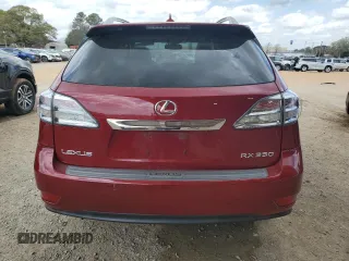 2010 Lexus RX 350 with VIN 2T2ZK1BA9AC012910, listed as a Copart auction lot 51829595 with 138,880 mi miles and Salvage Title. Bid and sale history available at carsss.com. Image 6.
