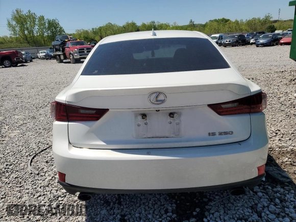 2015 Lexus IS 250 with VIN JTHBF1D20F5050254, listed as a Copart auction lot 52411465 with 158,623 mi miles and Salvage Title. Bid and sale history available at carsss.com. Image 6.