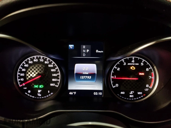 2017 Mercedes-Benz C 43 AMG with VIN 55SWF6EB2HU182530, listed as a Copart auction lot 88768615 with 137,793 mi miles and Salvage Title. Bid and sale history available at DreamBid. Image 9.