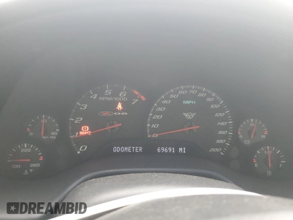 2004 Chevrolet Corvette Z06 with VIN 1G1YY12S045130166, listed as a Copart auction lot 74200864 with 69,691 mi miles and Salvage Title. Bid and sale history available at carsss.com. Image 9.