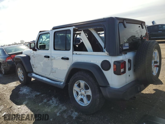 2019 Jeep Wrangler Unlimited Sport Altitude with VIN 1C4HJXDG9KW556159, listed as a Copart auction lot 49736915 with 77,374 mi miles and Salvage title. Bid and sale history available at DreamBid. Image 2.