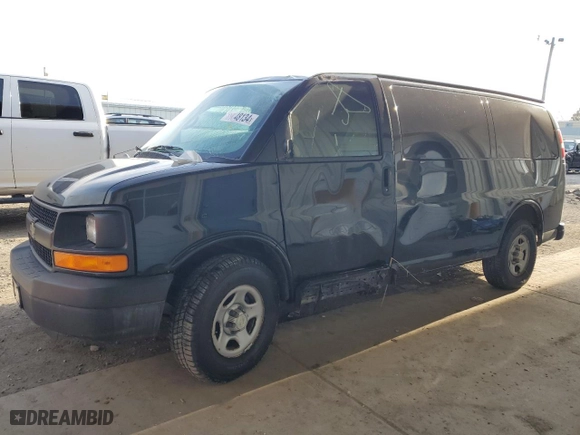 2008 Chevrolet Express Cargo Van with VIN 1GCFG15X781173411, listed as a Copart auction lot 84648134 with 56,662 mi miles and Salvage Title. Bid and sale history available at carsss.com. Image 1.