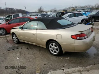 2000 Toyota Solara SE with VIN 2T1FF22P8YC368586, listed as a Copart auction lot 83612734 with Not Provided miles and Non Repairable. Bid and sale history available at DreamBid. Image 2.