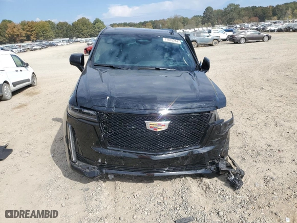 2023 Cadillac Escalade 4WD Sport Platinum with VIN 1GYS4GKL8PR557610, listed as a Copart auction lot 77876244 with 20,228 mi miles and Salvage Title. Bid and sale history available at carsss.com. Image 5.