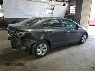 2013 Honda Civic LX z VIN 2HGFB2F50DH559957, wystawiony jako Copart lot #59290165 z przebiegiem 148 553 mil mil oraz Szkoda całkowita • Salvage title. Historia ofert i sprzedaży dostępna na DreamBid. Obrazek 3.