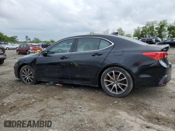 2018 Acura TLX z VIN 19UUB2F34JA005529, wystawiony jako Copart lot #54868315 z przebiegiem Nie podano mil oraz Szkoda całkowita • Salvage title. Historia ofert i sprzedaży dostępna na DreamBid. Obrazek 2.