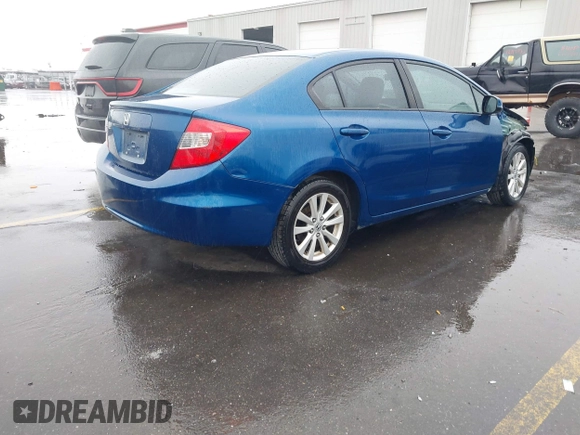 2012 Honda Civic EX with VIN 2HGFB2F89CH537142, listed as a IAAI auction lot 42024927 with 123,063 mi miles and . Bid and sale history available at DreamBid. Image 4.