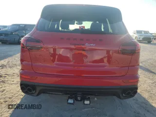 2017 Porsche Cayenne Turbo with VIN WP1AC2A26HLA92747, listed as a Copart auction lot 73829274 with 44,820 mi miles and Salvage title. Bid and sale history available at DreamBid. Image 6.