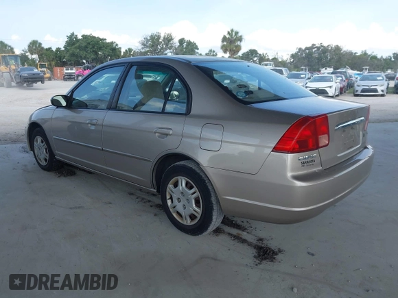 2002 Honda Civic LX with VIN 1HGES16502L027114, listed as a IAAI auction lot 42189609 with 200,417 mi miles and . Bid and sale history available at DreamBid. Image 3.