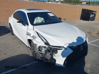 2023 Lexus IS with VIN JTHGZ1B2XP5071176, listed as a IAAI auction lot 41668466 with 14,200 mi miles. Bid and sale history available at carsss.com. Image 1.