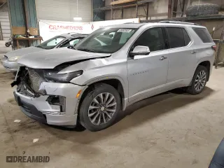 2022 Chevrolet Traverse Premier with VIN 1GNEVKKW7NJ157876, listed as a Copart auction lot 88683885 with 28,459 mi miles and Salvage Title. Bid and sale history available at carsss.com. Image 1.