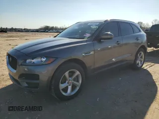 2017 Jaguar F-Pace 20d Premium with VIN SADCJ2BN2HA098411, listed as a Copart auction lot 46649435 with 92,529 mi miles and Clean title. Bid and sale history available at DreamBid. Image 1.