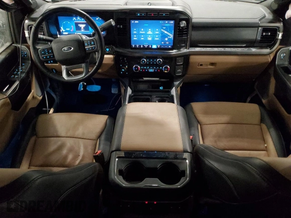 2024 Ford F-350 XL with VIN 1FT8W3BT2REC93958, listed as a Copart auction lot 47363735 with 17,143 mi miles and Salvage Title. Bid and sale history available at DreamBid. Image 8.