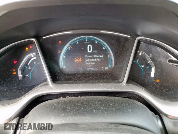 2018 Honda Civic EX-T with VIN JHMFC1F35JX018879, listed as a Copart auction lot 58633655 with 129,906 mi miles and Salvage title. Bid and sale history available at DreamBid. Image 9.