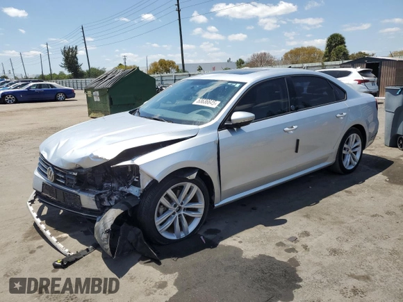2019 Volkswagen Passat 2.0T Wolfsburg Edition with VIN 1VWLA7A35KC007178, listed as a Copart auction lot 53636645 with 11,948 mi miles and Salvage Title. Bid and sale history available at carsss.com. Image 1.