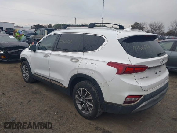 2020 Hyundai Santa Fe Limited with VIN 5NMS5CAD8LH286830, listed as a IAAI auction lot 41586628 with 80,381 mi miles and . Bid and sale history available at DreamBid. Image 3.