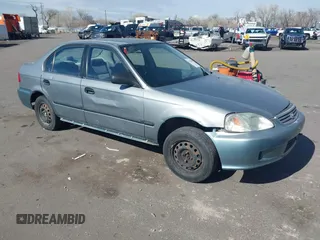 2000 Honda Civic LX with VIN 2HGEJ6572YH516977, listed as a IAAI auction lot 41729899 with 1 mi miles. Bid and sale history available at carsss.com. Image 1.