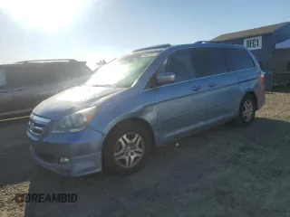 2005 Honda Odyssey EX-L with VIN 5FNRL38645B092814, listed as a Copart auction lot 50587065 with 262,912 mi miles and Salvage Title. Bid and sale history available at carsss.com. Image 1.