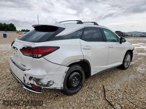 2021 Lexus RX 450h with VIN 2T2JGMDA2MC066759, listed as a Copart auction lot 59976055 with 66,344 mi miles and Salvage title. Bid and sale history available at DreamBid. Image 3.