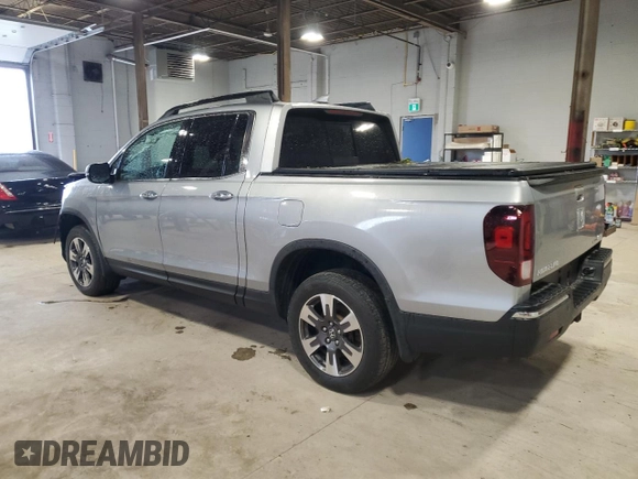 2019 Honda Ridgeline RTL-E with VIN 5FPYK3F74KB502413, listed as a Copart auction lot 55154935 with 71,711 mi miles and Salvage title. Bid and sale history available at DreamBid. Image 2.