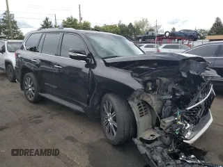2020 Lexus LX with VIN JTJDY7AX0L4315342, listed as a Copart auction lot 70881694 with 65,917 mi miles and Salvage Title. Bid and sale history available at carsss.com. Image 4.