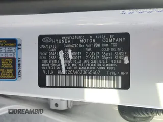 2018 Hyundai Tucson SE z VIN KM8J2CA48JU665607, wystawiony jako Copart lot #51072685 z przebiegiem 96 318 mil mil oraz Szkody całkowita. Historia ofert i sprzedaży dostępna na DreamBid. Obrazek 13.