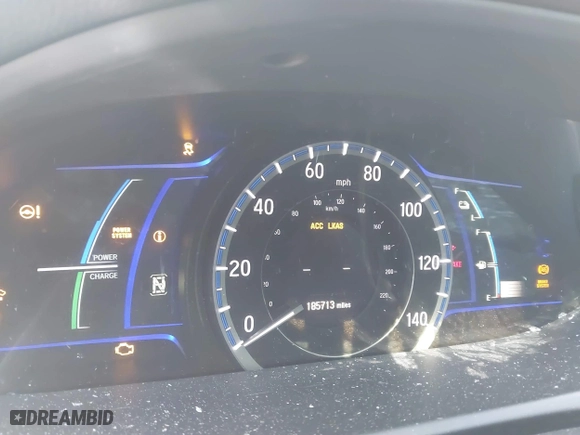 2017 Honda Accord Hybrid with VIN JHMCR6F34HC010403, listed as a IAAI auction lot 41878619 with 185,713 mi miles. Bid and sale history available at carsss.com. Image 7.