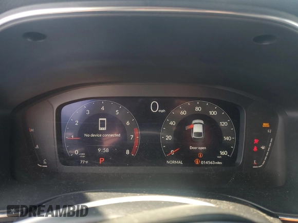 2024 Acura Integra Technology with VIN 19UDE4H62RA015403, listed as a Copart auction lot 60281775 with 14,563 mi miles and Salvage title. Bid and sale history available at DreamBid. Image 9.