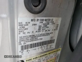 2010 Ford Expedition Max Limited with VIN 1FMJK2A51AEA17765, listed as a Copart auction lot 59962835 with 180,401 mi miles and Clean title. Bid and sale history available at DreamBid. Image 13.