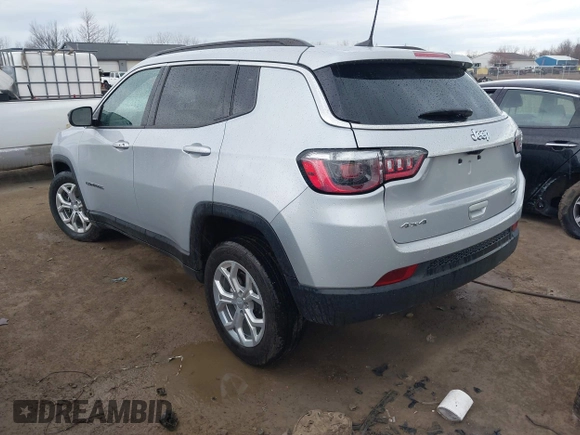 2024 Jeep Compass Latitude with VIN 3C4NJDBNXRT175441, listed as a IAAI auction lot 41860069 with 15,357 mi miles. Bid and sale history available at carsss.com. Image 3.