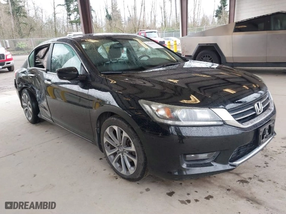 2014 Honda Accord Sedan Sport with VIN 1HGCR2F51EA076833, listed as a IAAI auction lot 41936015 with 153,130 mi miles. Bid and sale history available at carsss.com. Image 1.