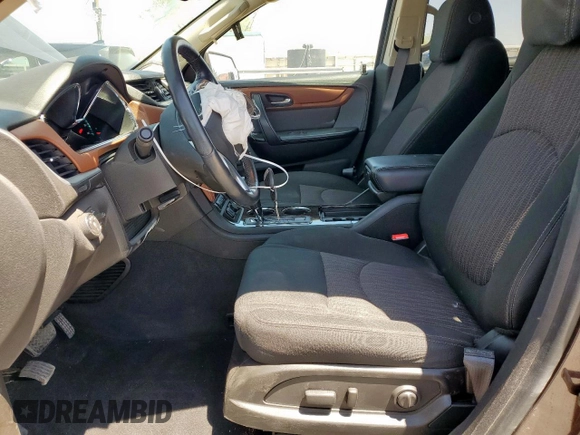 2015 Chevrolet Traverse LT z VIN 1GNKRHKD3FJ144343, wystawiony jako Copart lot #57354265 z przebiegiem 46 761 mil mil oraz Szkoda całkowita • Salvage title. Historia ofert i sprzedaży dostępna na DreamBid. Obrazek 7.