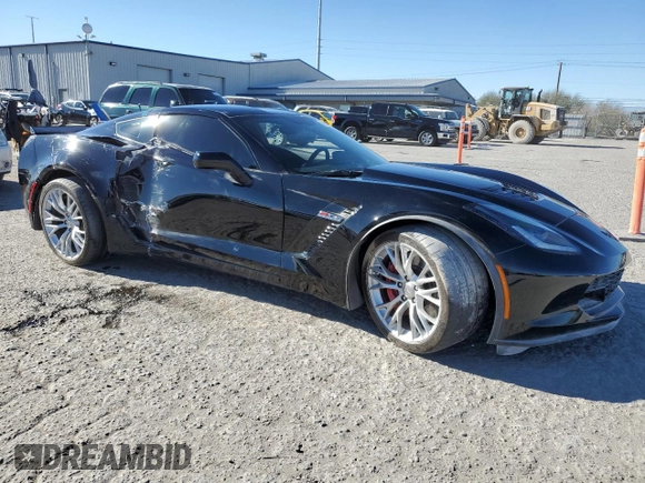2016 Chevrolet Corvette Z06 1LZ with VIN 1G1YN2D64G5601805, listed as a Copart auction lot 88860495 with 56,787 mi miles and Salvage Title. Bid and sale history available at carsss.com. Image 4.