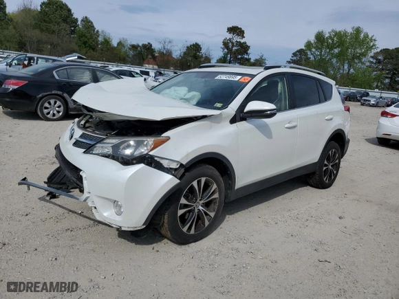 2015 Toyota RAV4 Limited with VIN JTMDFREV1FD167588, listed as a Copart auction lot 52749895 with 60,141 mi miles and Salvage Title. Bid and sale history available at carsss.com. Image 1.