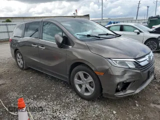 2019 Honda Odyssey EX-L z VIN 5FNRL6H79KB133976, wystawiony jako Copart lot #56988215 z przebiegiem Nie podano mil oraz Szkoda całkowita • Salvage title. Historia ofert i sprzedaży dostępna na DreamBid. Obrazek 4.