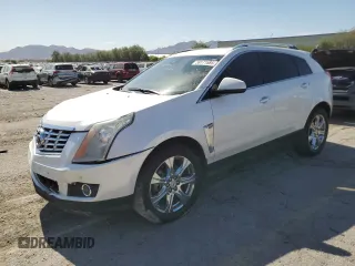 2015 Cadillac SRX Premium Collection with VIN 3GYFNDE38FS556574, listed as a Copart auction lot 59171685 with 129,253 mi miles and Salvage title. Bid and sale history available at DreamBid. Image 1.