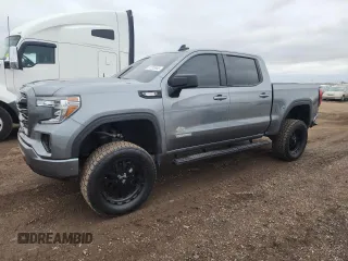 2021 GMC Sierra 1500 Elevation with VIN 1GTU9CET1MZ128003, listed as a Copart auction lot 52205905 with 98,007 mi miles and Salvage Title. Bid and sale history available at DreamBid. Image 1.
